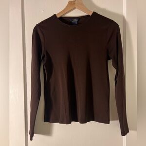 Brooks Brothers Brown Long Sleeve Top